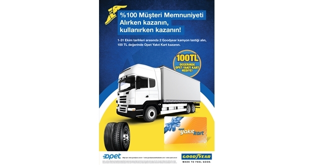 Goodyear’ın, OPET’ten yakıt kazandıran kampanyası uzatıldı!