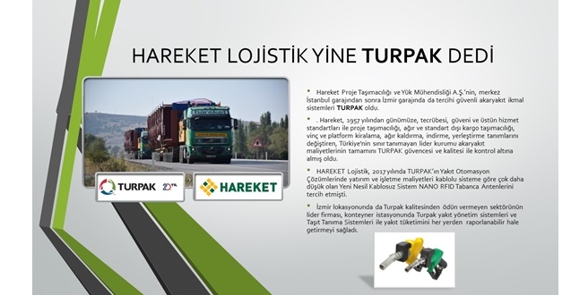 HAREKET LOJİSTİK YİNE TURPAK DEDİ