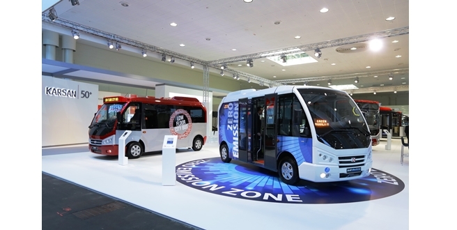 Karsan Türkiye’nin ilk yerli ve elektrikli minübüsünü Almanya’da tanıttı
