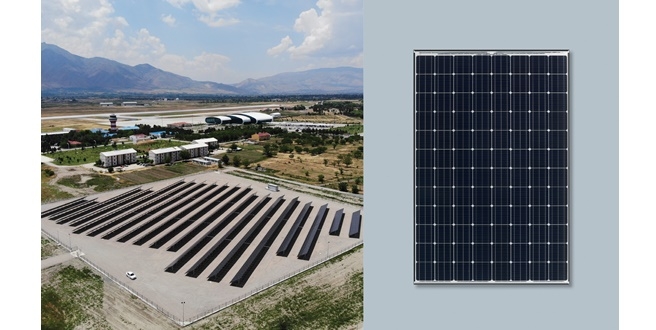 ERZİNCAN HAVALİMANI’NA GÜNEŞ ENERJİSİ VERECEK PROJE AÇILDI…