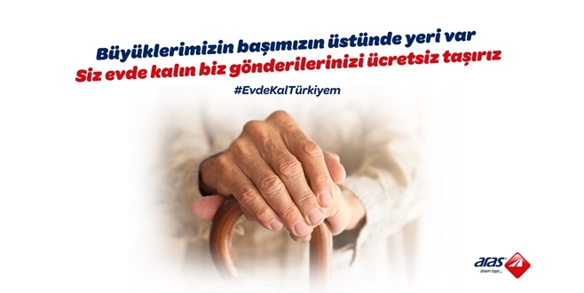 Aras Kargo 65 yaş üstünün kargolarını ücretsiz taşıyor