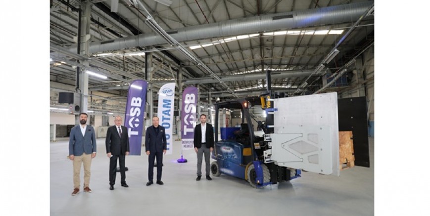 Sürücüsüz Forklift TOSB Yollarında
