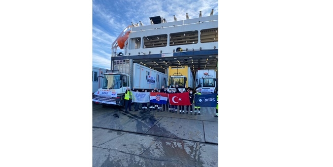 DFDS Akdeniz İş Birimi’nden Hırvatistan’daki depremzedelere destek