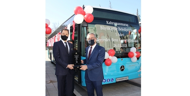 Kahramanmaraş Büyükşehir Belediyesi’ne 5 adet Mercedes-Benz Conecto Solo teslimatı gerçekleştirildi