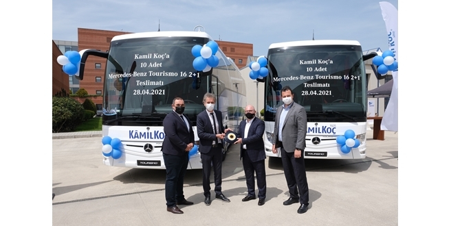 Kamil Koç, 10 adet 2021 model Mercedes-Benz Tourismo 16 2+1’i araç filosuna kattı
