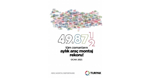 TURPAK ARAÇ MONTAJDA REKOR KIRDI
