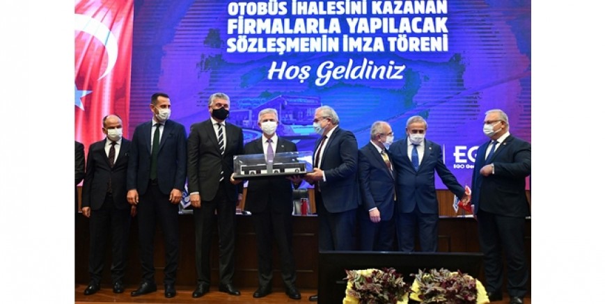 EGO Genel Müdürlüğü’nün 28 adet  körüklü otobüsü için imzalar atıldı