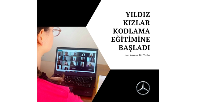 Mercedes-Benz’den Yıldız Kızlara çevirim içi bilişim teknolojileri ve kodlama eğitimleri