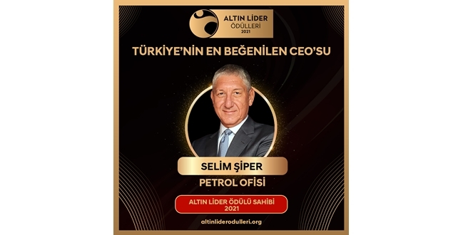 Petrol Ofisi CEO’su Selim Şiper’e ‘Altın Lider’ ödülü