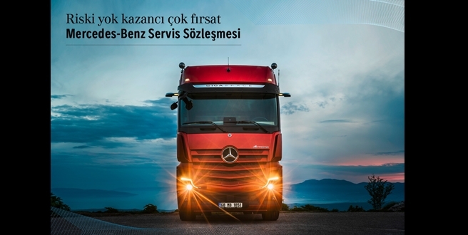 2021 yılında satılan her 4 Mercedes-Benz kamyondan 1’i Servis Sözleşmeli