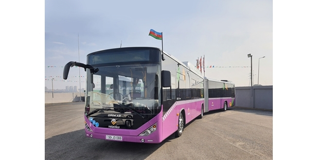 Otokar’ın 50 adet doğalgazlı şehir içi otobüsü Azerbaycan’da hizmete başladı