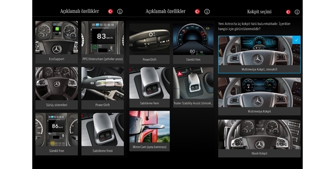 Mercedes-Benz Actros sahipleri, TruckTraining 2.0 ile araçlarının teknik bilgilerine kolaylıkla ulaşabilecekler