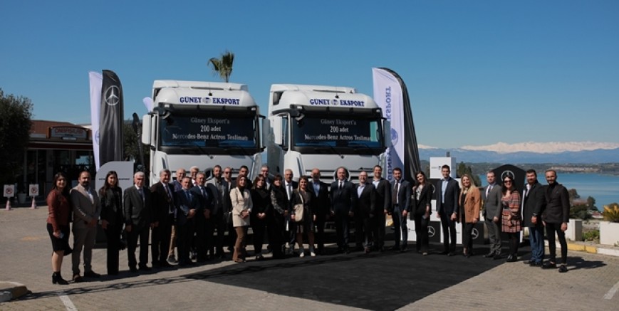 Mercedes Benz Türk’den Güney Eksport’a dev Actros teslimatı