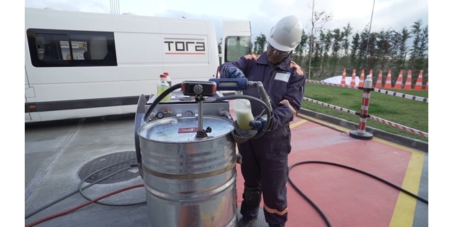 TORA, DSİ (Devlet Su İşleri) kurumuna ait sahalardaki akaryakıt tanklarının tank temizliği işlemlerine devam ediyor