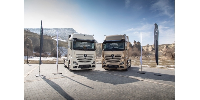 Transaktaş Global Lojistik filosunu 100 adet Mercedes 1853 LS ile güçlendirdi.
