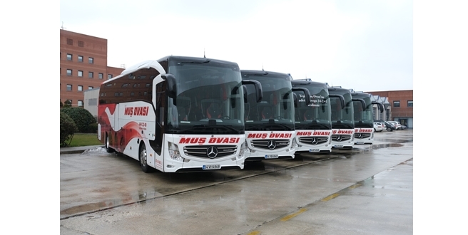 Yeşil Muş Ovası Turizm hizmet kalitesini Mercedes Travego ile arttırıyor