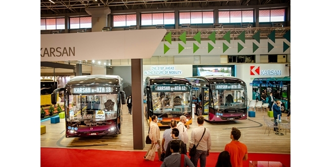 Karsan yeni elektrikli otobüsleri  ile Busworld 2022’de boy gösterdi