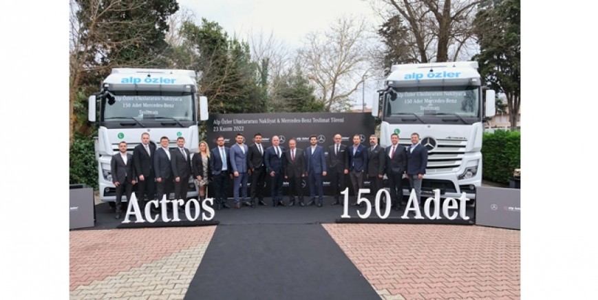 Alp Özler, Mercedes-Benz markalı 150 adet kamyonunu teslim aldı