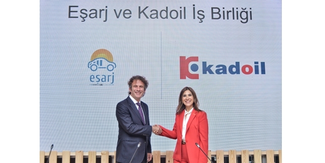 Eşarj ve Kadoil İş birliği ile Türkiye’nin Elektrikli Araç Şarj İstasyon Ağını Genişletiyor