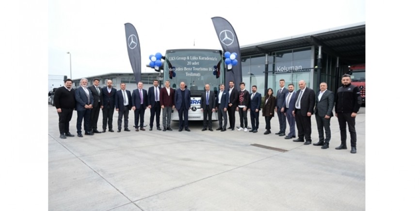 LKS Grup, Mercedes-Benz Türk’ten teslim aldığı 20 adet Tourismo 16 2 + 1 ile filosunu güçlendirdi