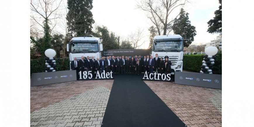 Mercedes-Benz Türk Sertel Lojistik’e 185 adet Actros teslim etti