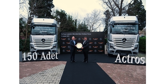 Öz-Trans Lojistik, 150 adet Mercedes-Benz Actros ile filosunu güçlendirdi