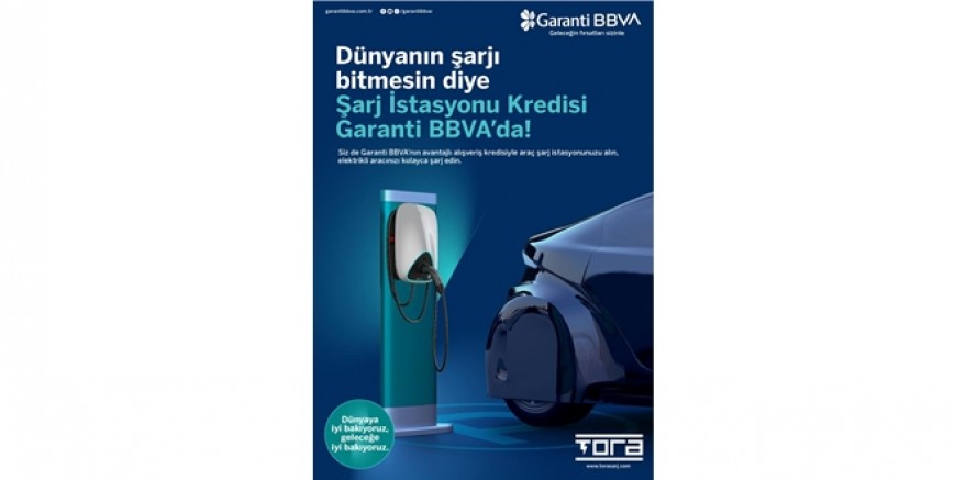 Tora Şarj, Garanti BBVA iş bilirliği ile şarj istasyonu kurma kolaylığı sağlıyor.