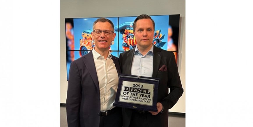 Scania’nın Yeni 13 litrelik Motorunun  Başarısı Ödülle Tescillendi