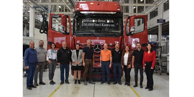 Mercedes-Benz Türk, 350 bininci kamyonunu üretti