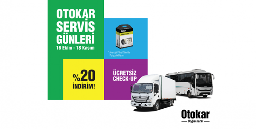 Otokar’ın “Servis Günleri” Kampanyası  16 Ekim’de Başlıyor