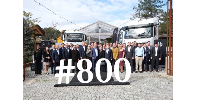 Sarılar Grup’a yılın en yüksek adetli Mercedes-Benz kamyon ve çekici teslimatı