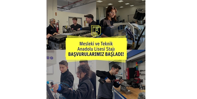 Mercedes-Benz Türk’te Mesleki ve Teknik Anadolu Lisesi Staj Başvuruları Başladı