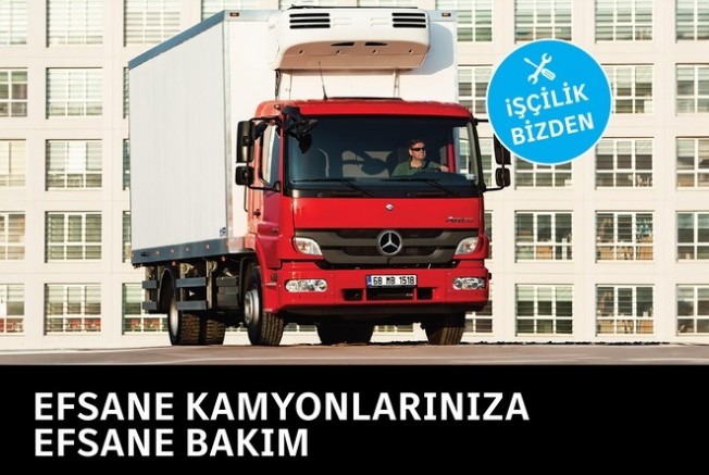 Mercedes- Benz kamyonlar için yeni bakım kampanyaları sunuyor