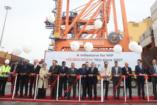Mersin Uluslararası Limanı 25 milyon TEU’nun üzerine ulaştı