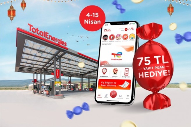 TotalEnergies İstasyonlarında Club üyelerine 75 TL yakıt puan hediye