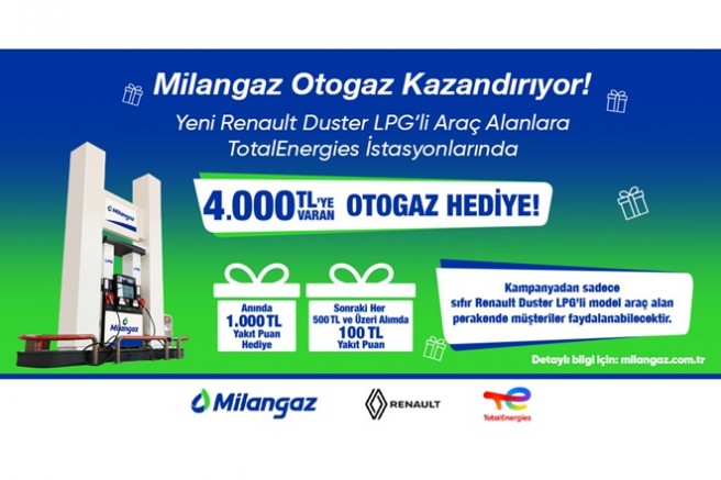 Milangaz Otogaz, Yeni Renault Duster iş birliği ile  yepyeni bir kampanyaya imza atıyor