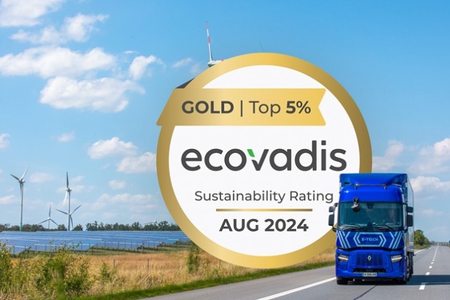 Renault Trucks üst üste 6. kez Altın Ecovadis Sertifikası ile ödüllendirildi