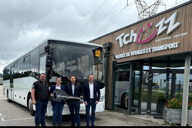 Temsa’dan Fransa’ya 6000. araç teslimatı