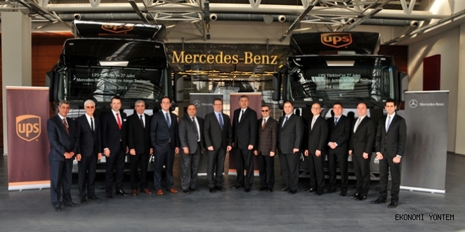 Lojistik sektörünün küresel liderlerinden UPS, 27 adet Mercedes-Benz kamyonunu araç filosuna dahil etti