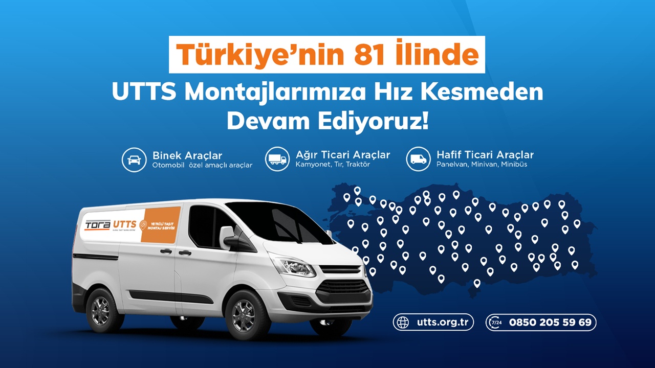 TORA tüm Türkiye’de Ulusal Taşıt Tanıma Sistemi (UTTS) montajlarına devam ediyor