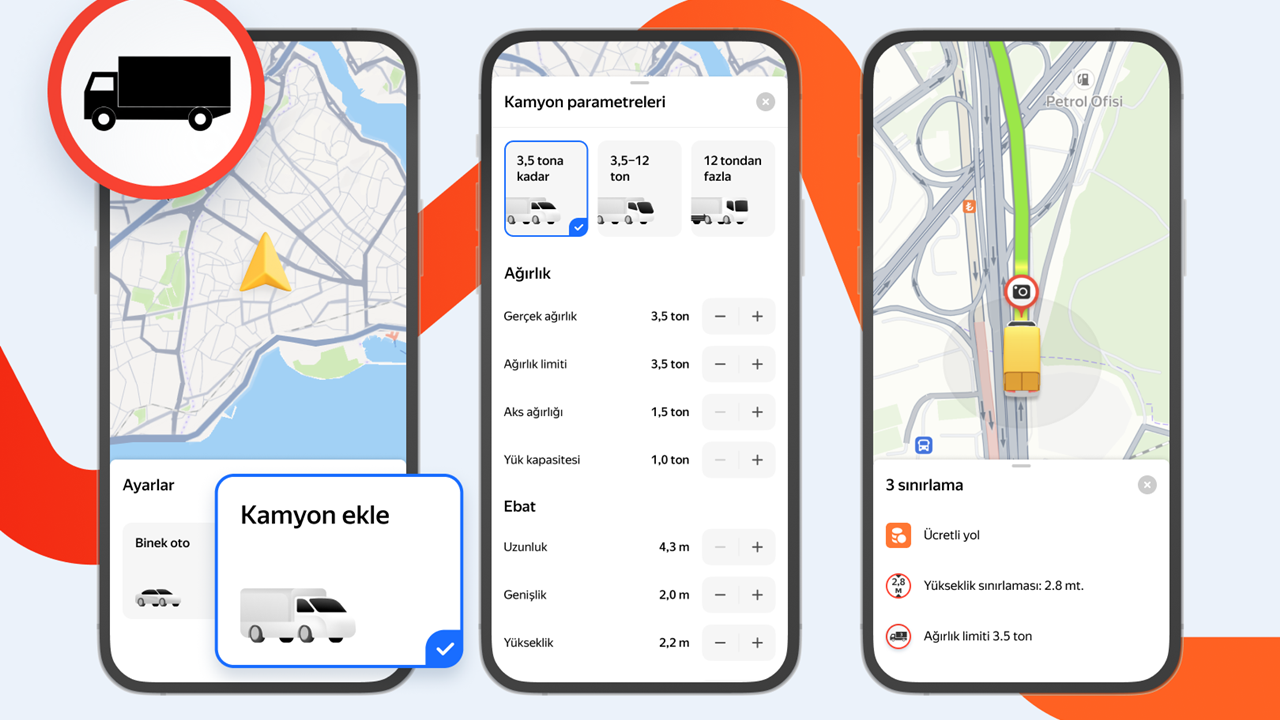 Yandex Maps , Kamyon Navigasyonunu Türkiye’de Kullanıma Sundu