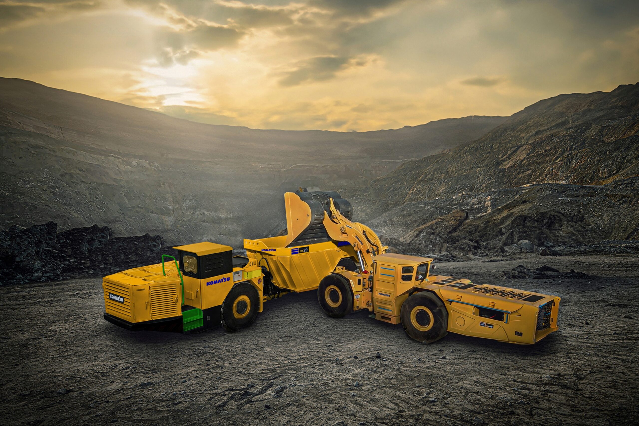 Komatsu artık Türkiye’de yer altında da iş başında