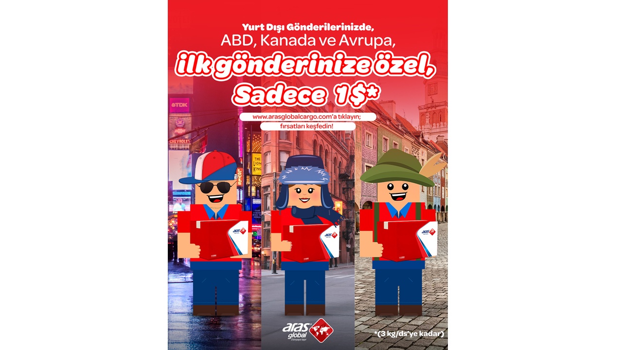 Aras Global’den uluslararası gönderilere özel kampanya
