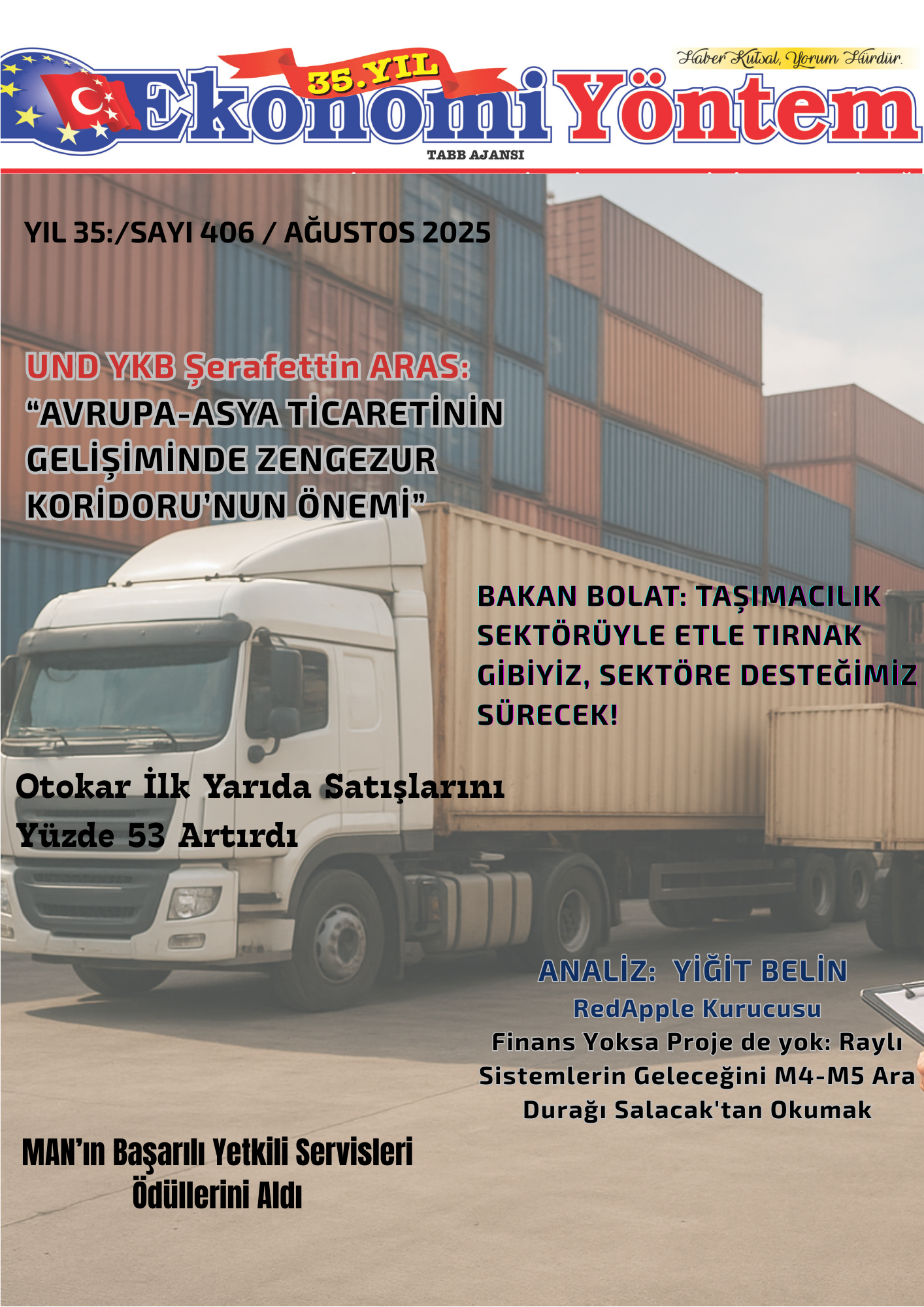 EKONOMİ YÖNTEM AĞUSTOS SAYISI – SAYI 406