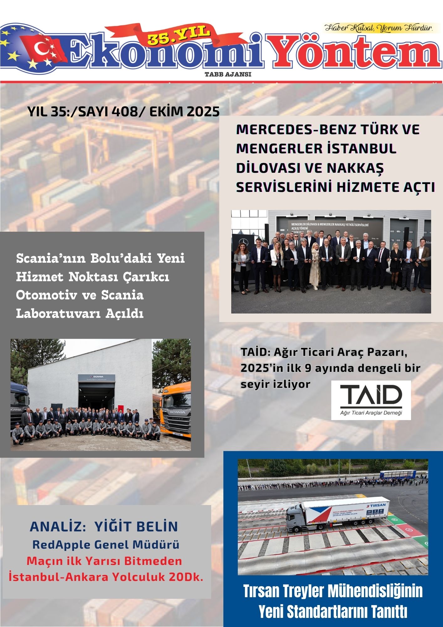 EKONOMİ YÖNTEM EKİM SAYISI- SAYI 408