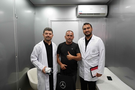 mercedes benz türk sağlık bakım tırı