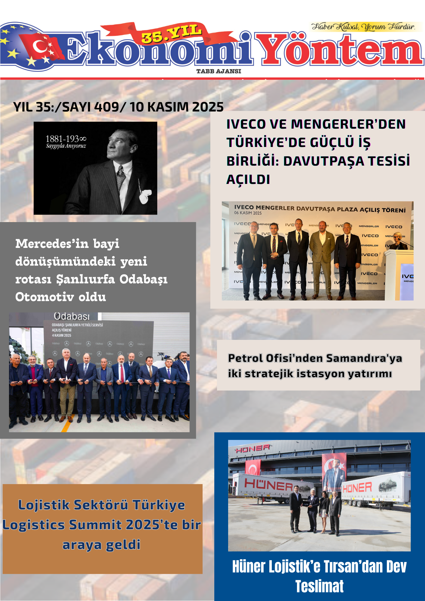 EKONOMİ YÖNTEM 10 KASIM 2025 SAYI 409
