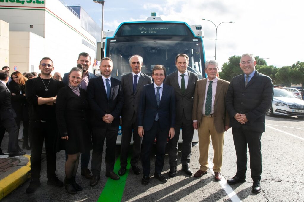 otokar madrid e centro otokar ispanya sokaklarında