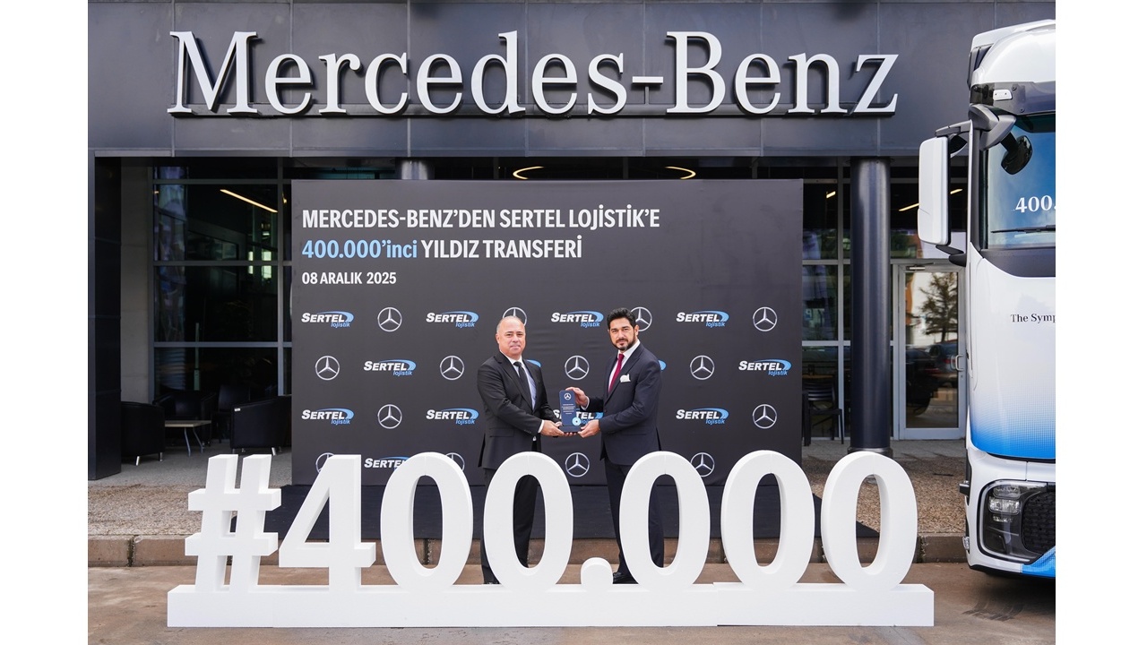 Mercedes’in 400 bininci kamyonu Sertel Lojistik filosuna dahil oldu