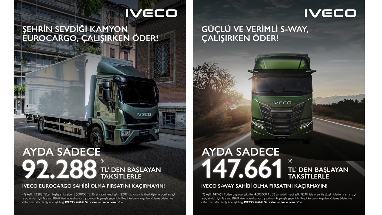 IVECO ‘’Çalışır Öder’’ Kampanyası ile şimdi çok avantajlı